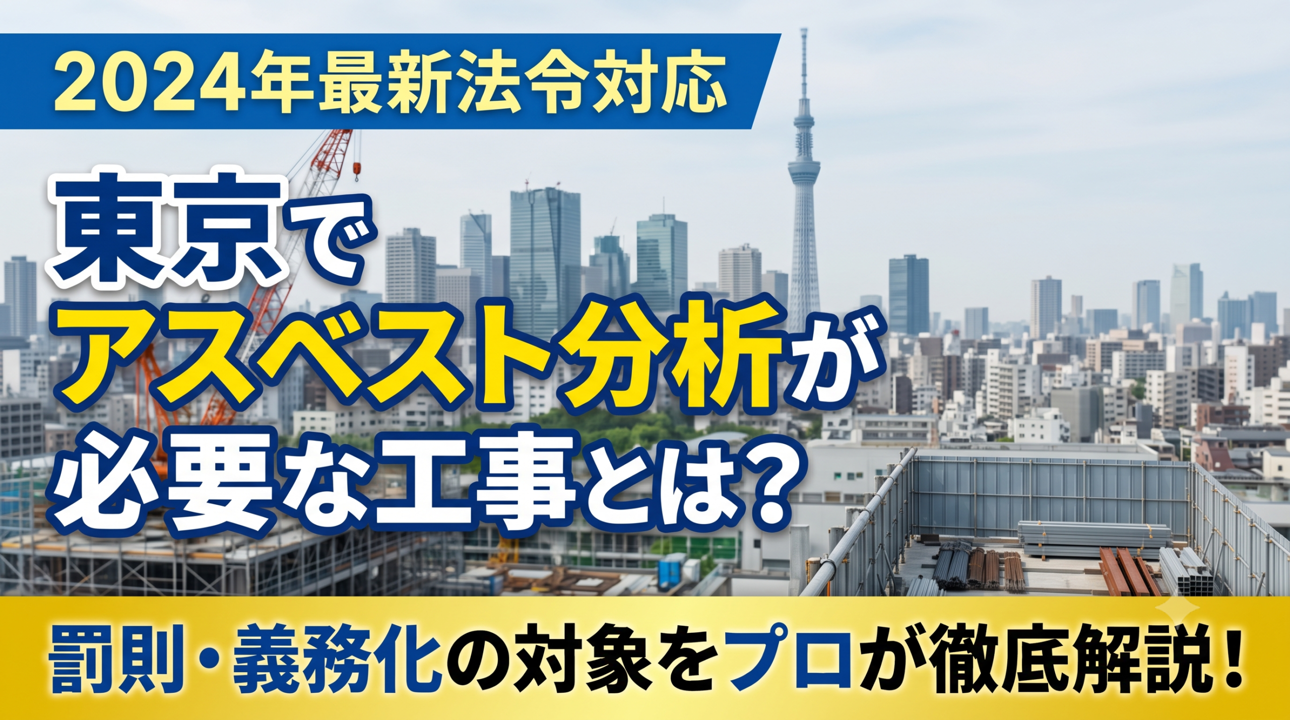 東京のアスベスト分析義務とは？対象工事や罰則を徹底解説