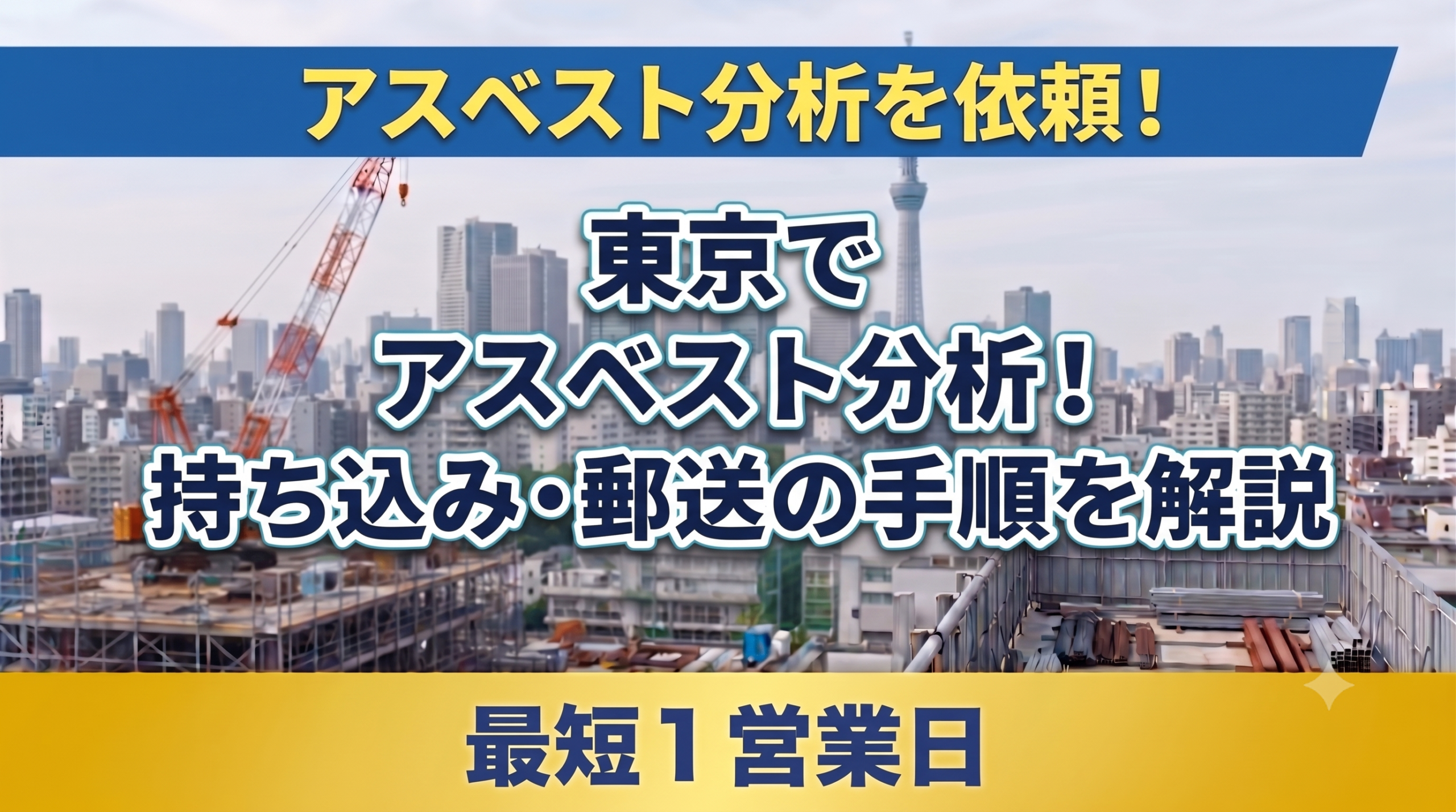東京でアスベスト分析を依頼！持ち込み・郵送の手順と注意点